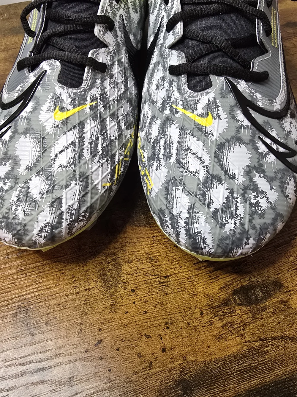 Nike Vapor Edge Elite 360 2 Football Cleats Mens Size 16 Volt Grey FB3347-703
